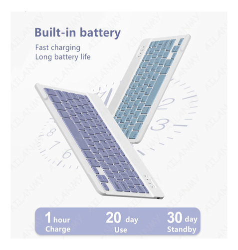 Para iPad 10.2 9th 8th Gen Wit Funda With Keyboardand Mouse