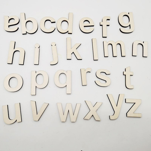 124 Piezas De Letras De Madera Sin Terminar Números De