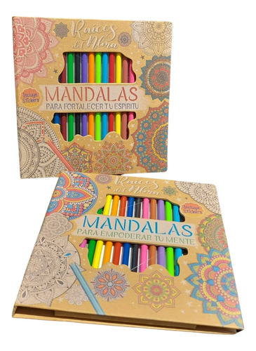 Kit Mandalas Con Colores