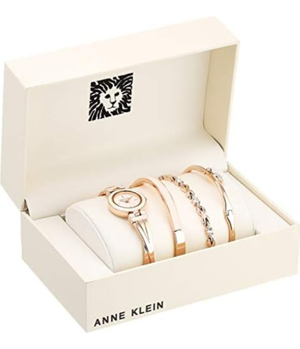 Juego De Reloj Y Pulseras Mujer Premium Anne Klein 