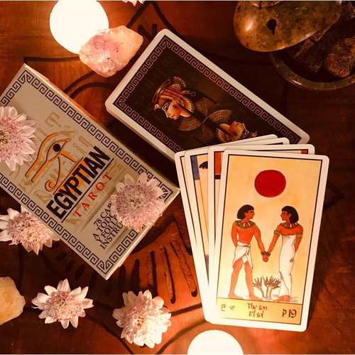 Set Cartas Tarot + Libro Tarot Egipcio Día Del Padre