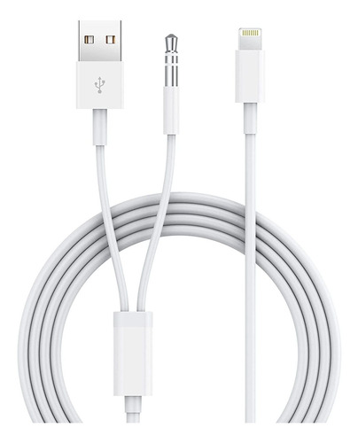 Cable Auxiliar 2 En 1 Para iPhone (compatible Con Ios)