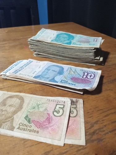 Australes De 1, 5 Y 10 Todos 5.500$ (Usado)