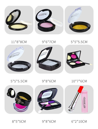 Imagen 4 de 8 de Juguete Maquillaje Belleza Niña Salon Tocador Estuche Set