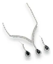 Comprar Collar Y Aros De Fiesta \u002F Conjunto Fino Para Fiesta Elegante