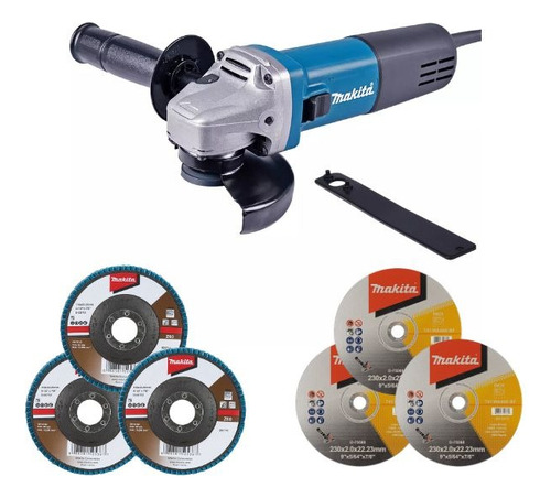 Kit Esmerilhadira Angular Makita 115mm (4-1/2'') - 9557hng