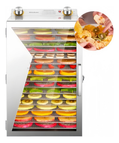 Deshidratador Eléctrico 18 Bandejas Alimento Fruta Carnes