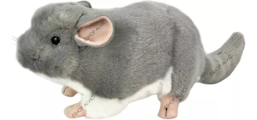 Peluche Raton Chinchilla Hermoso Regalo Con Amor Kawaii 