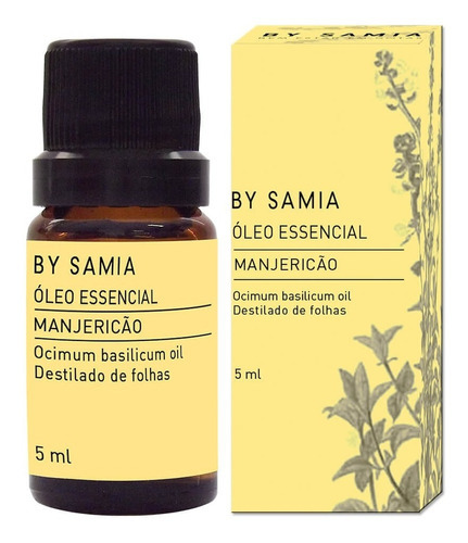 Óleo Essencial De Manjericão 5ml - By Samia