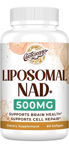 Liposomal Nad+ 500 Mg True Nad Plus Envejecimiento 60 Cap