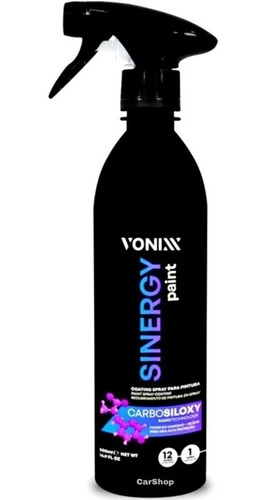 Sinergy Paint 500ml Vonixx Vitrificador Automotivo Em Spray