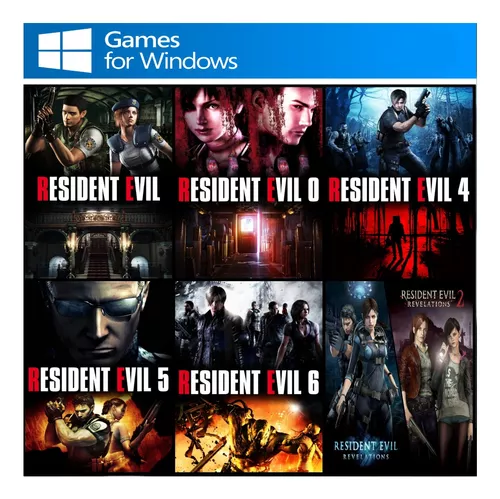 Resident Evil: Coleção 7 Jogos Pc Fraco E Notebook