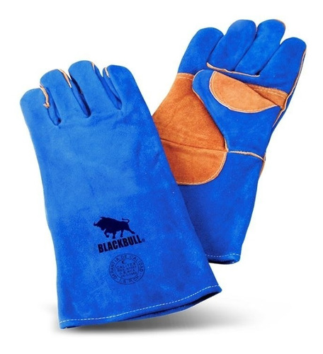 Guante Soldador Black Bull Kevlar Azul