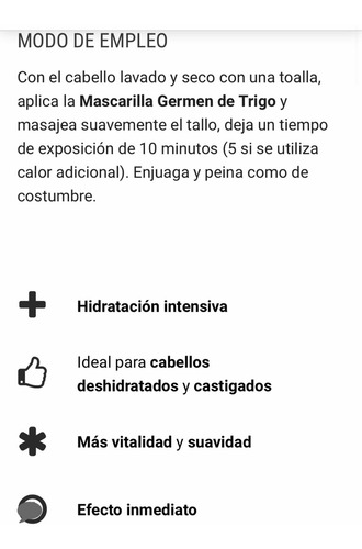 Salerm Mask Germen De Trigo 200ml Mascarilla Reparación