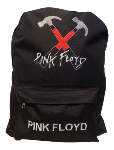 Mochila De Pink Floyd Cordura Bordada Rockería Que Sea Rock