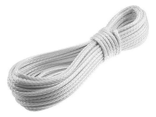 Corda Flutuante (retinida) Para Boia Salva Vidas 30 Metros Cor Branco