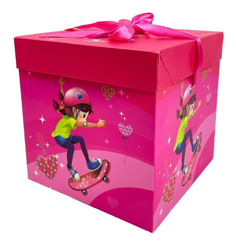 Caja De Regalo Sorpresa Desayuno Plegable 22cm Niñas 5013