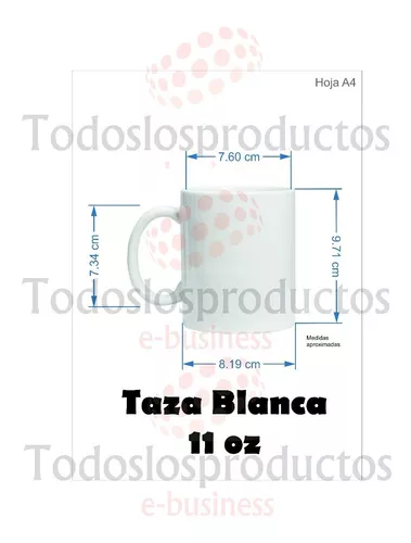 Taza para Sublimar Espejo 11 Onzas