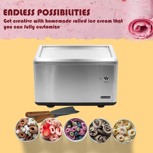 Máquina Para Hacer Helados Enrollados Whynter Icr-300ss De 0