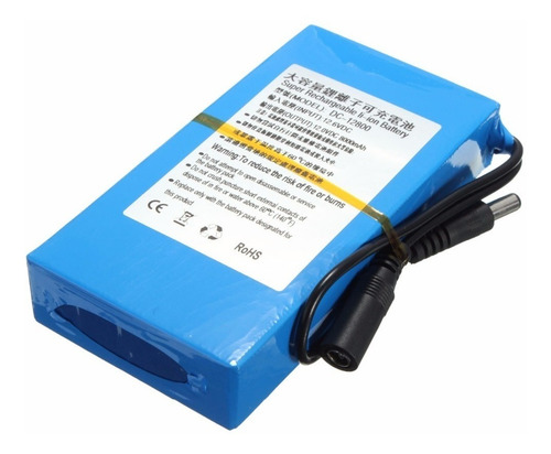 Bateria De Litio Recarregável 12v 8000 Mah Pronta Entrega