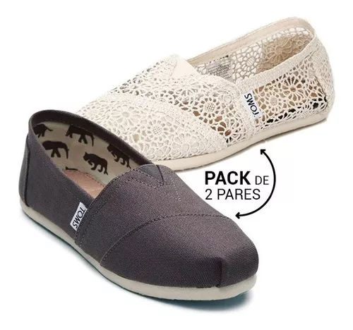 Pack 2 Zapatos Alpargata Mujer Toms (morocco Classics)