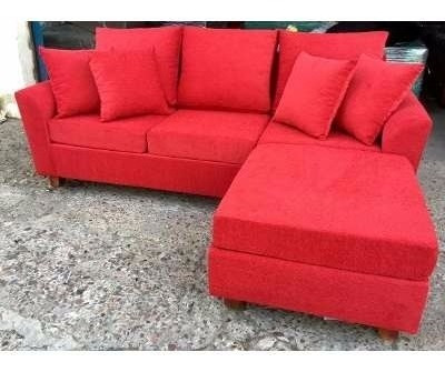 Sillon 3 Cuerpos Reforzado Chenille Incluye Camastro