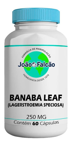 Banaba Leaf (lagerstroemia Speciosa) 250mg - 60 Cápsulas Sabor Sem Sabor