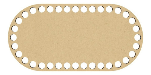 12pzs Bases 10cm Mdf Natural Trapillo Crochet Tejer Art13700