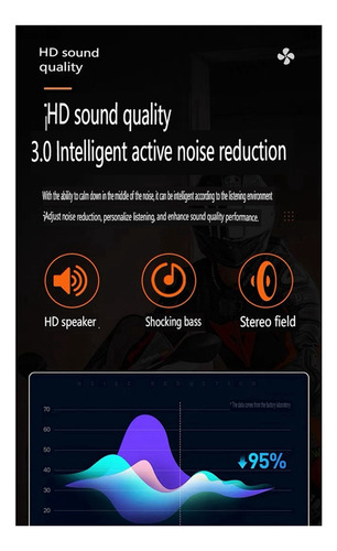 P Fone De Ouvido Sem Fio Helmet Intercom Headset Para
