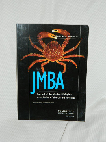 Journal Of The Marine Biological Association. Vol. 92 No. 5.