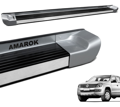 Estribo Amarok 2013 2014 2015 Cd Prata Sargas Personalizado