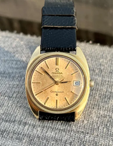 Reloj Omega Constellation Acero Oro 14kt A o 1967 Original Env o
