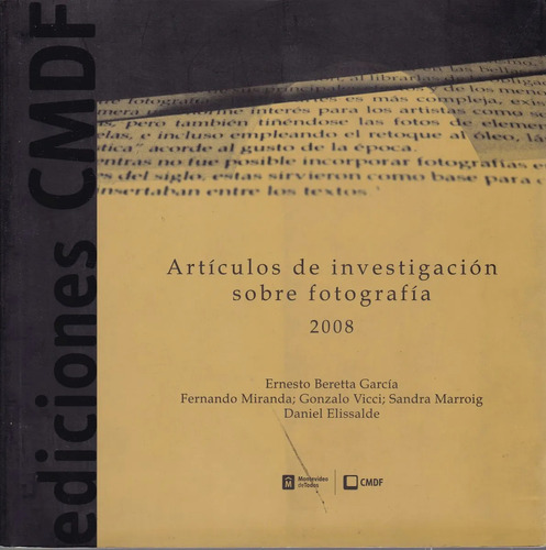 Articulos De Investigacion Sobre Fotografia 2008