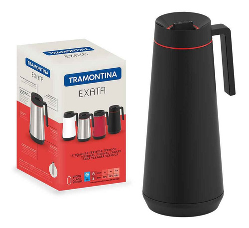 Jarra Térmica Termo A. Inox 0,30l Exata Negra Tramontina Pg