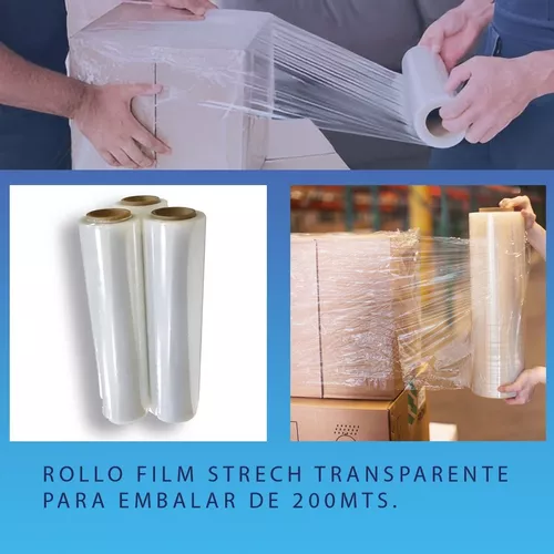 2 Rollos Film Transparente para Embalar, Film Embalaje Estirable