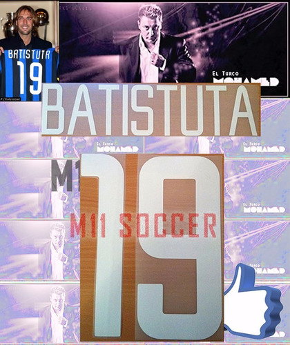 Estampado Inter De Milan  #19 Batistuta Temp. 2002-2004