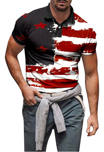 Camiseta Polo Para Hombre Cuello V Bolsillo Delantero Camisa
