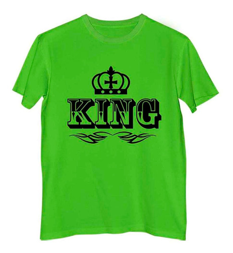 Remera Niño Color King Queen Rey Reina Corona M2