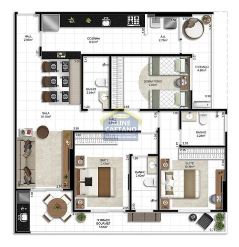 Apto 3 Dorms, Ocian - R$ 578.267 Mil, Cod: Raa145 - Vraa145