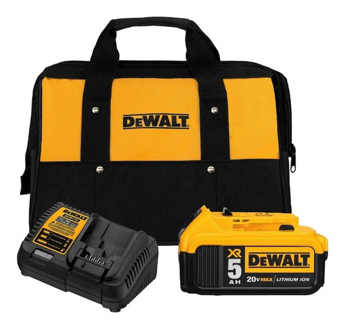 Dewalt Kit Xr Cargador 20v Max Batería 5.0 Maletín Dcb205ck