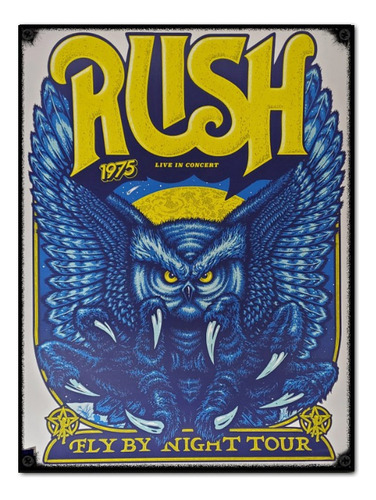 #794 - Cuadro Vintage / Rush Rock Música Poster No Chapa 