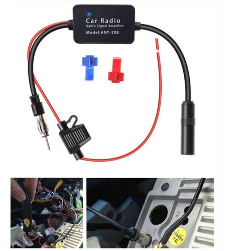 Amplificador De Señal Fm Radio De Auto Universal 12v Ant-208
