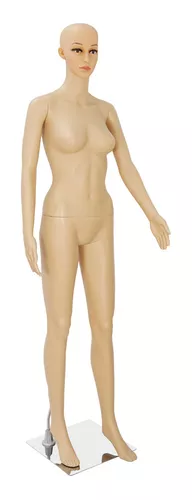 Maniquí Mujer Cuerpo Completo C/base Exhibición Plástico