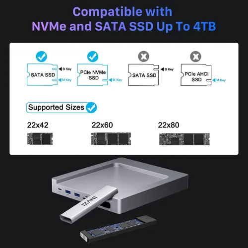 Invzi Maghub Hub Usb C 8 En 1 Para iMac 24 Pulgadas 2021 202