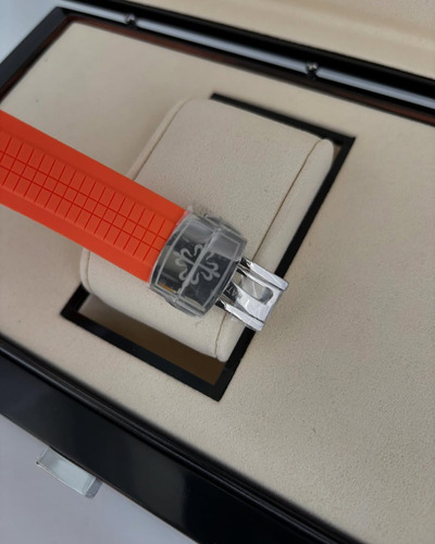 Relógio Patek Aquanaut Automático Puls. Borracha Variações Laranja Prateado Laranja (Recondicionado)
