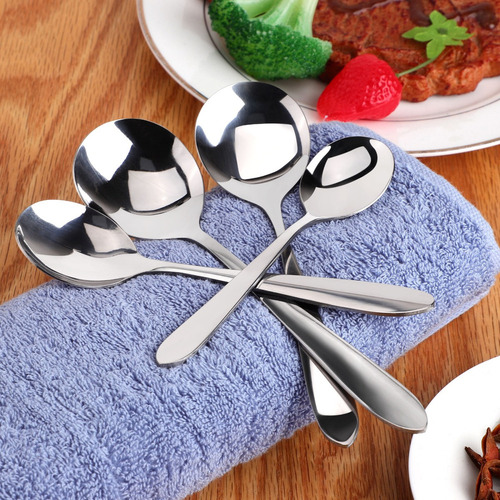 Cucharas De Té Cucharilla Café Metal Plata 4 En 1 Kit