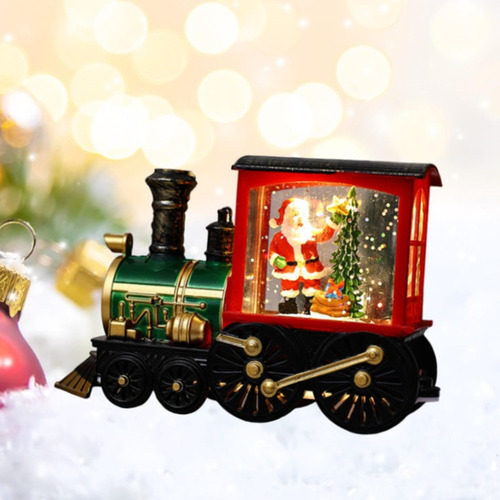 Adorno De Tren Navideño, Regalo De Navidad, Papá Noel Rojo