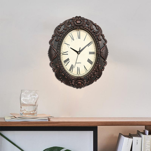 Reloj De Pared De Mármol Reloj De Pared De Moda Cobre Negro