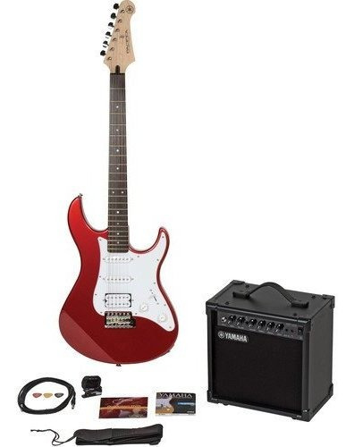 Paquete De Guitarra Eléctrica Yamaha Gigmaker; Rojo Metálico