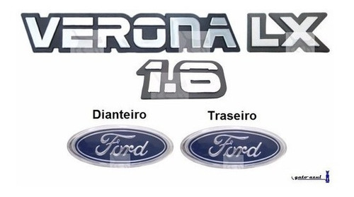 Kit Emblemas Verona 1.6 Lx - 1989 À 1992 